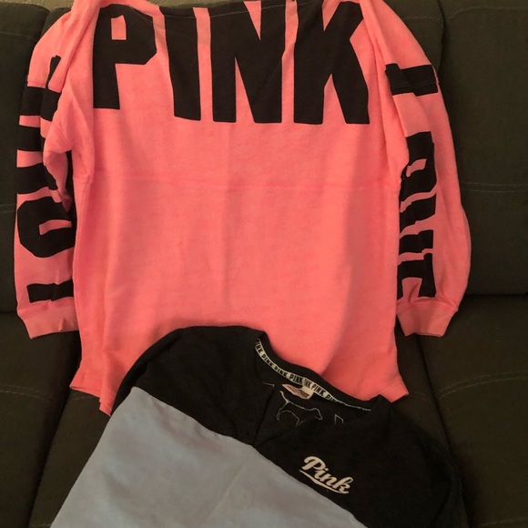PINK Victoria's Secret Tops - 💥Two for one💥 Victoria Secret PINK sweatshirts.